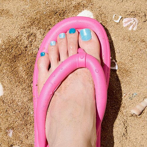 OHORA Semi Cured Gel Pedicure Strips P Ocean Gleam nalepke za nohte za noge odtenek PD-001 1 kos Slike