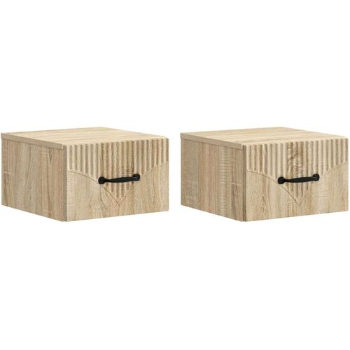  Stenski nočni omarici 2 pcs Sonoma hrast 34,5 x 33 x 20 cm, (5000209397) Cene