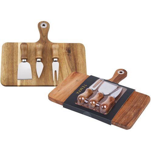 Ladelle Servirna drvena daska za sir s priborom 25x29 cm Fromagerie - Slike