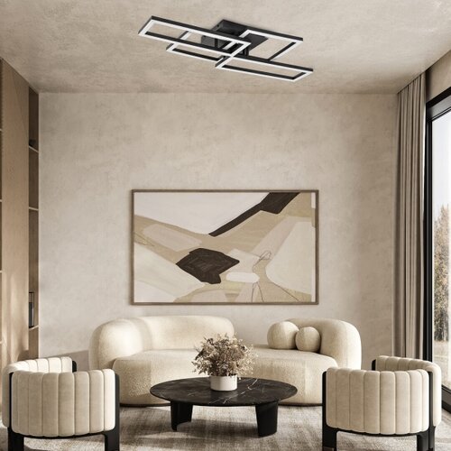 Rabalux luster Drusus, LED, 40W, 3000-6500K, 70x35cm, Crni Slike