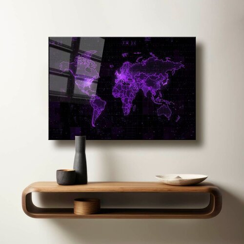 WALLXPERT Dekorativna slika na kaljenom staklu, 50x70cm, Šareno Cene