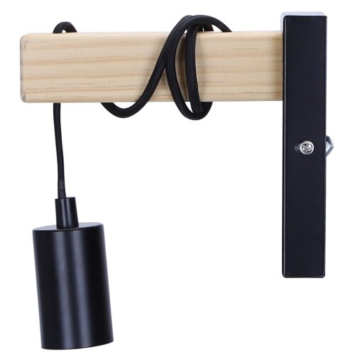 Aigostar zidna svetiljka 1xE27/60W/230V braon/crna Slike