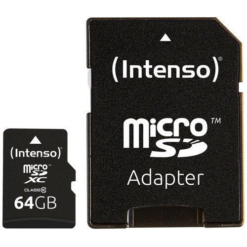 Intenso (Intenso) Micro SD Kartica 64GB Class 10 sa adapterom - SDXCmicro+ad-64GB/Class10 Cijene