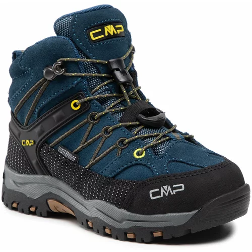 CMP Trekking čevlji Kids Rigel Mid Trekking Shoe Wp 3Q12944 Blue Ink/Yellow 10MF