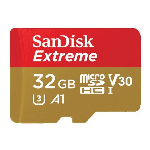 San Disk Extreme microSD Class 10 UHS-I U3 V30 A1 32GB (SDSQXAF-032G-GN6AA) spominska kartica Cene