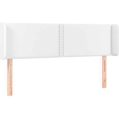 Maison Chic vzglavna omarica - nočna omarica - posteljna omarica z u&amp;scaron;esi belo 147x16x78/88 cm umetno usnje, (21711736) Slike