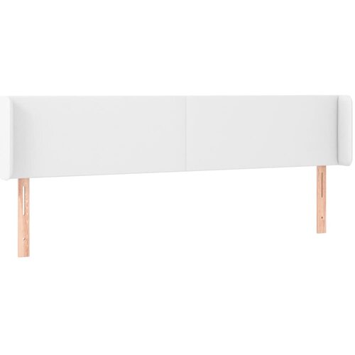 Maison Chic vzglavna omarica - nočna omarica - posteljna omarica z ušesi belo 163x16x78/88 cm umetno usnje, (21713041) Cene