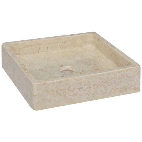  Umivaonik krem 40 x 40 x 10 cm mramorni Slike