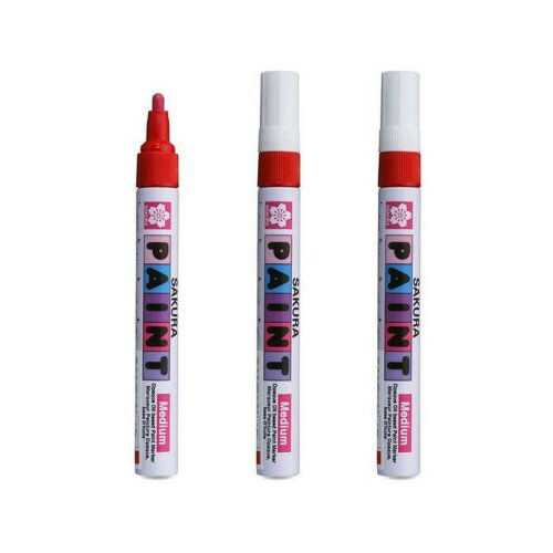 Paint marker, uljani marker, medium, red, 2.0mm ( 672500 ) Slike