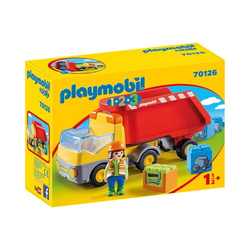 Playmobil 70126 - 1.2.3 - Tovornjak s prekucnikom Cene