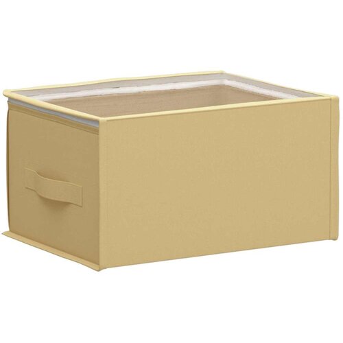  Kutija za pohranu s prozirnim prozorom na vrhu Krem - Krem 1 43 x 34 x 23 cm Slike