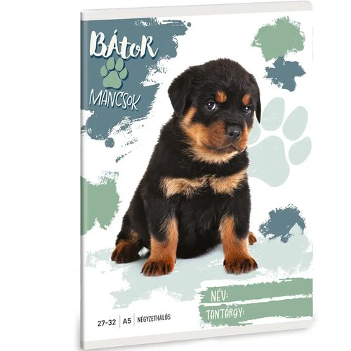 Ars Una Pogumni tački - Zvezek z rottweilerjem, karo, A/5 27-32 Cene