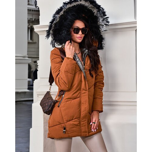 Resti Brown women's winter jacket Cene