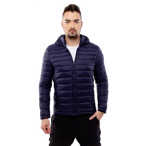 Glano Man Quilted Jacket - navy Cene