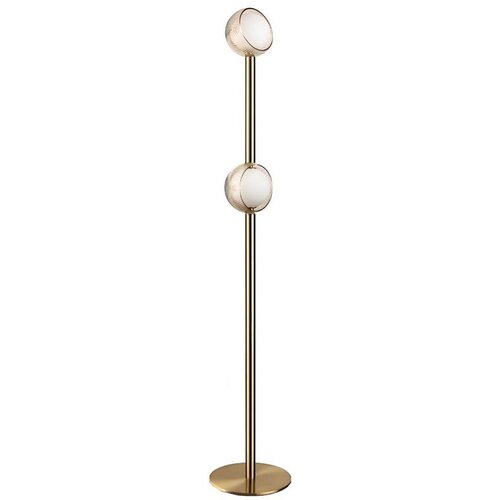 Ideal Lux - LED stojeća lampa BLOOM 2xLED/5,5W/230V CRI 90 zlatna/zadimljeno bež Slike