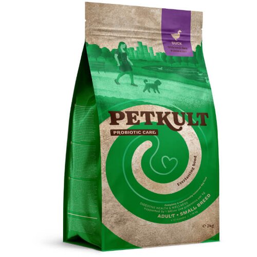 Petkult dog probiotics adult small - raca in rjavi riž 2 kg Slike