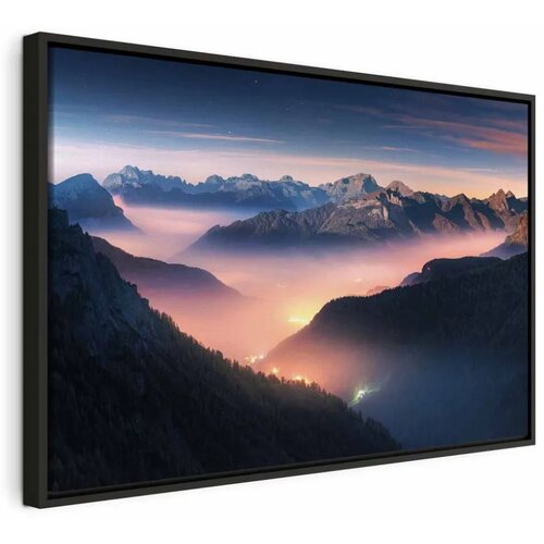  Slika - Mountain Breath (1 Part) Wide - First Variant 120x80 U crnom drvenom okviru Cijene