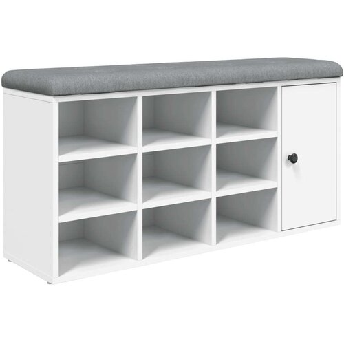vidaXL klupa za cipele bijela 102 x 32 x 50 cm od konstruiranog drva Cene