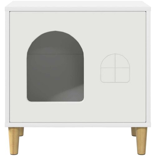  Mačja hi&amp;scaron;a Bela 51 x 30 x 52 cm Konstruiran les, (5000111105) Slike
