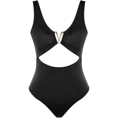 Trendyol Black Accessory Detailed Swimsuit