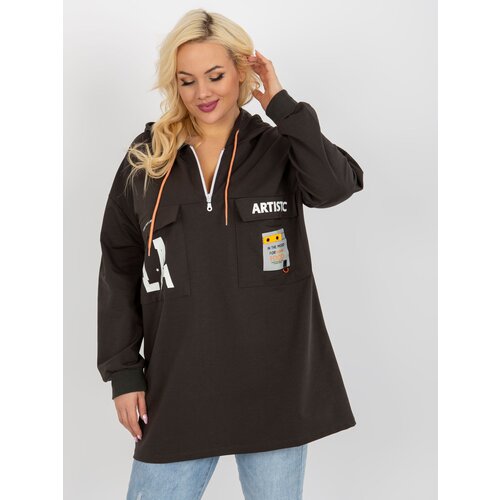 RELEVANCE Sweatshirt-RV-BL-8258.34-dark khaki Cene