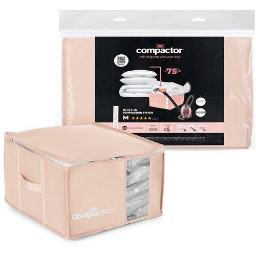 Compactor Vakuumska plastična &amp;scaron;katla za shranjevanje oblačil 42x40x25 cm Pink Edition &amp;ndash; Slike