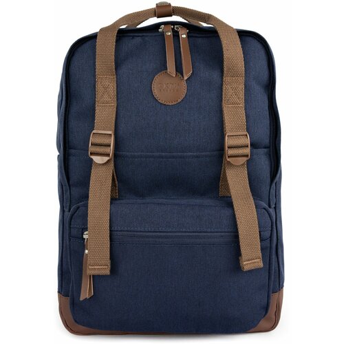 Himawari Unisex's Backpack tr23202-9 Navy Blue Cene