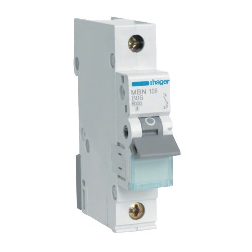 HAGER osigurač automatski 6A 1P b 6kA MBN106 Cijene