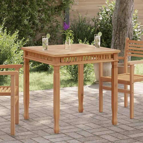  Vrtni blagovaonski stol 80 x 80 x 80 cm od masivne tikovine Cene
