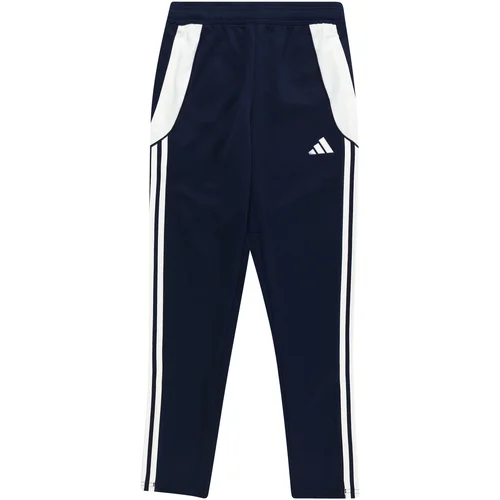 Adidas Sportske hlače 'Tiro 24 Training Bottoms Kids' mornarsko plava / bijela