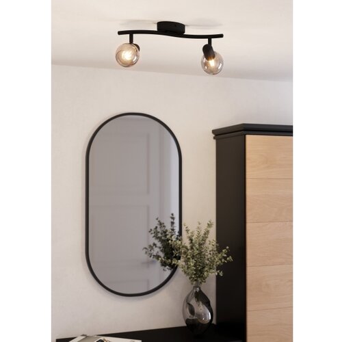 Eglo Pollica reflektor/2, e14, crni/zadimljeno staklo Slike