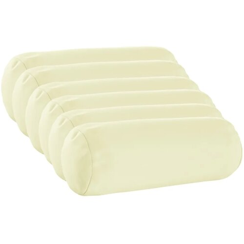  Presvlaka za jastuk 6 pcs HEERLEN Krem Ø 15 x 40 cm Poliester - Krem Ø 15 x 40 cm 6 Cene