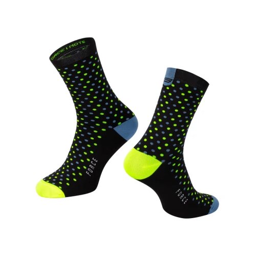 Force Čarape MOTE, crno-plavo-fluo S-M/36-41 Cene