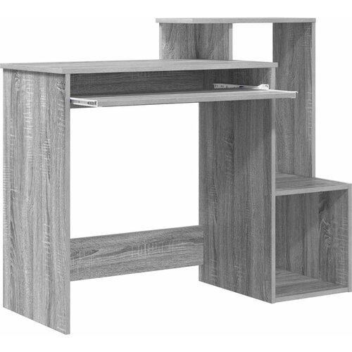  Stol s policom Siva Sonoma 106 x 41 x 88.5 cm Konstruirano drvo Slike