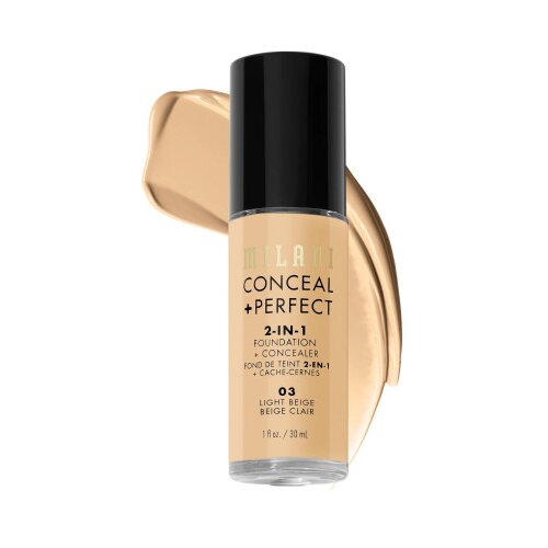 Milani tekoča podlaga in korektor 2v1 - Conceal + Perfect 2-In-1 Foundation and Concealer - 03 Light Beige Cene