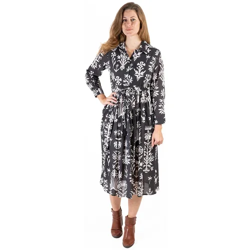 Isla Bonita By Sigris Dolge obleke Dolga Midi Obleka Črna