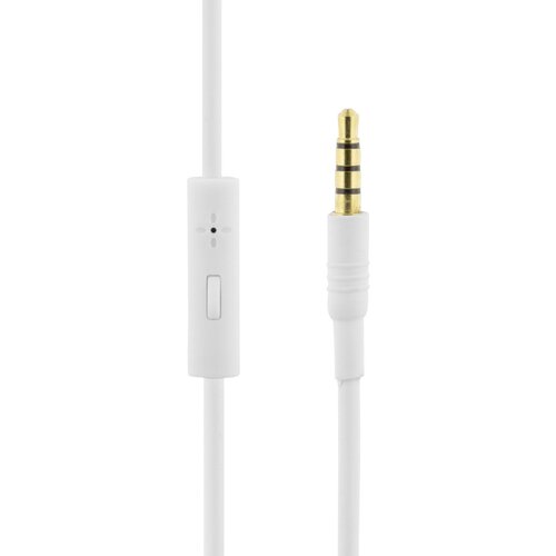 Streetz H300 Slu&amp;scaron;alke z mikrofonom, zložljive, 3,5 mm priključek, 1 gumb daljinski, 1,5 m, bele Slike