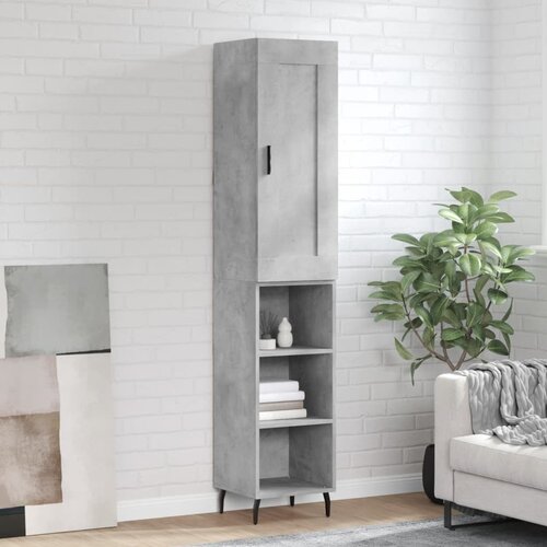  Visoka komoda siva betona 34,5x34x180 cm od konstruiranog drva Cene