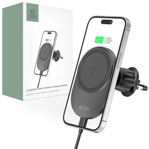  MAGNETNI NOSILEC ZA AVTO BREZŽIČNI POLNILEC 15W ZA MAGSAFE ČRN, (22070486) Cene