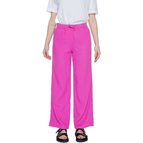Only Lahkotne hlače &amp;amp; Harem hlače Onlcaro Mw Linen Bl Pull-Up 15291807 Rdeča Slike