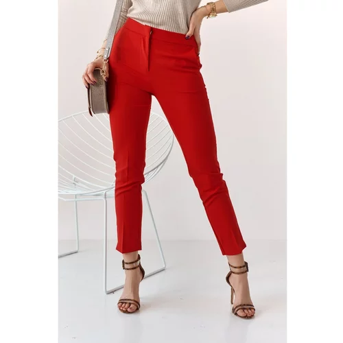 Fasardi Elegant pants with a red crease