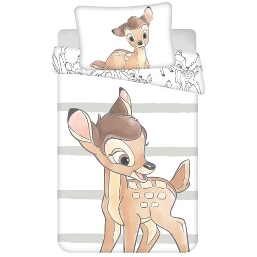 Jerry Fabrics Bombažna otroška posteljnina za otroško posteljico 100x135 cm Bambi – Cene