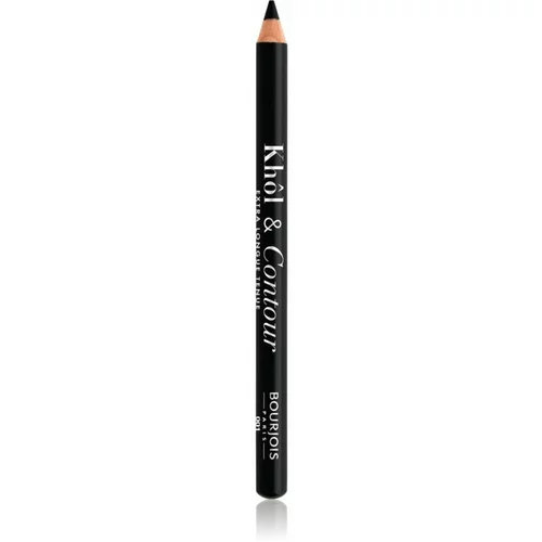 Bourjois Khôl & Contour Extra Longue Tenue dugotrajna olovka za oči sa šiljilom nijansa 001 Noir-issime 1,2 g