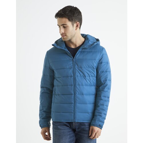 Celio Lightweight Down Jacket with Hood - Men Cene