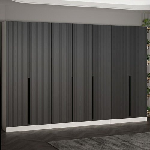 Hanah home Ormar za hodnik Noah 8270, 315x210x35 cm, Antracit Slike