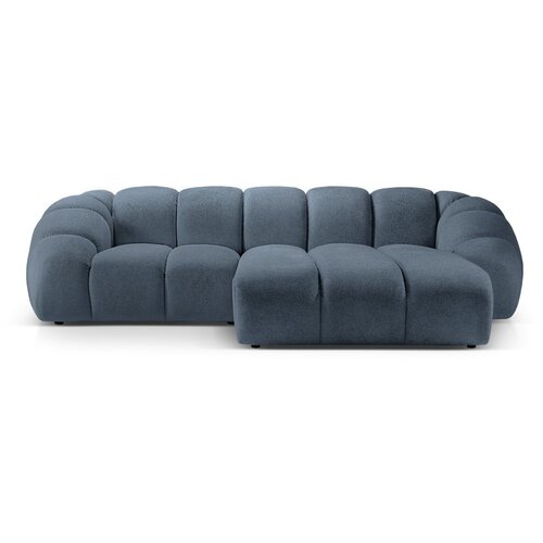 Micadoni Home Modra žametna kotna sedežna garnitura Diana &amp;ndash; Slike