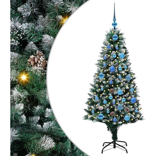  Umjetno božićno drvce Zelena 150 cm PVC i Čelik i Plastika Slike