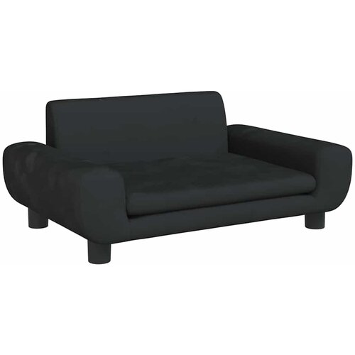 vidaXL Pasja postelja črna 70x45x33 cm žamet, (20799978) Cene