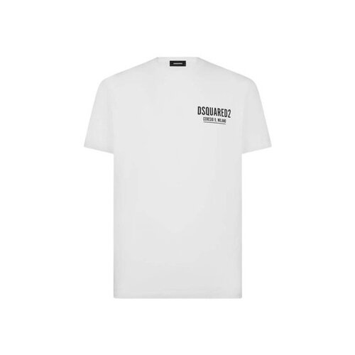 Dsquared Majice s kratkimi rokavi T-SHIRT S71GD1116 WHITE Bela Cene