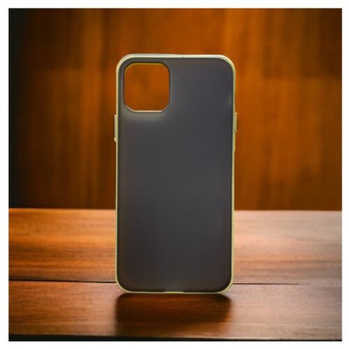  futrola air jacket night sa okvirom za iphone 11 pro max zuta Slike